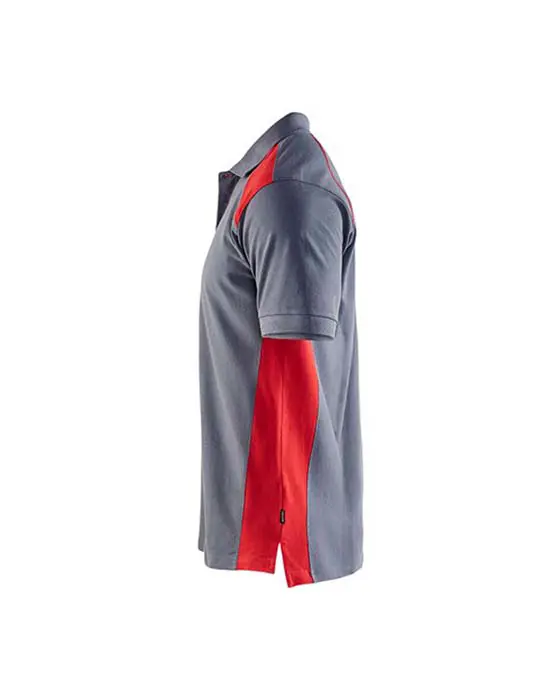 Piké 3324 grå/röd