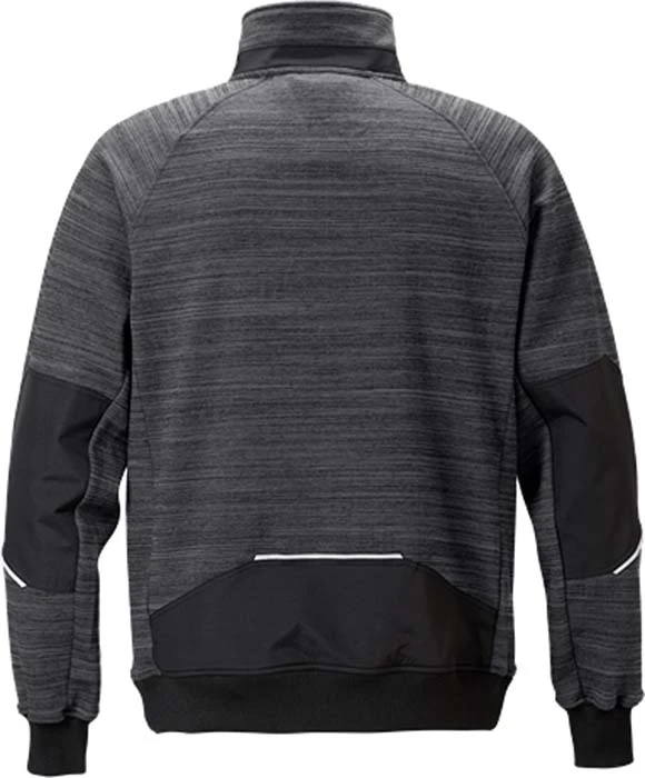 sweatshirtjacka 7052 gråsvart