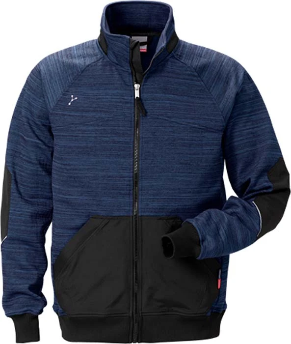 Sweatshirtjacka 7052 marin/sva