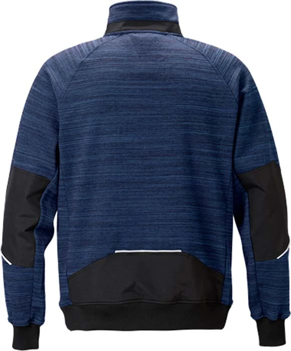 Sweatshirtjacka 7052 marin/sva