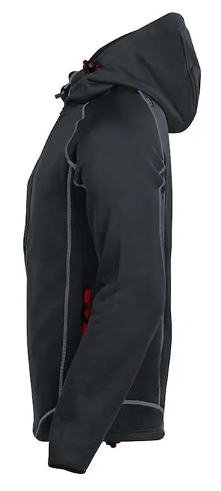 hoodtröja 5152 svart/röd