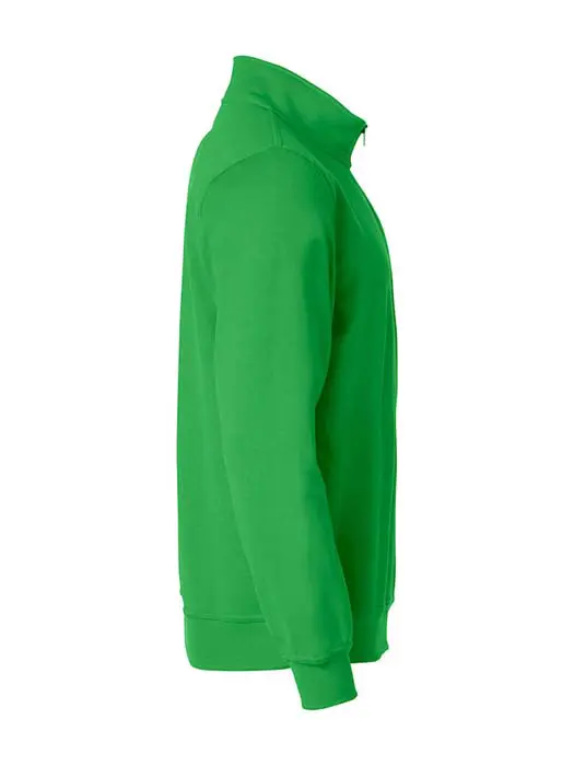 Sweatshirt Halv Zip äpplegrön