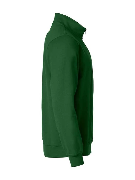 Sweatshirt Halv Zip buteljgrön