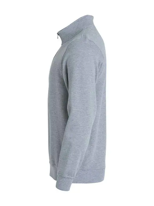 Sweatshirt Halv Zip gråmelerad
