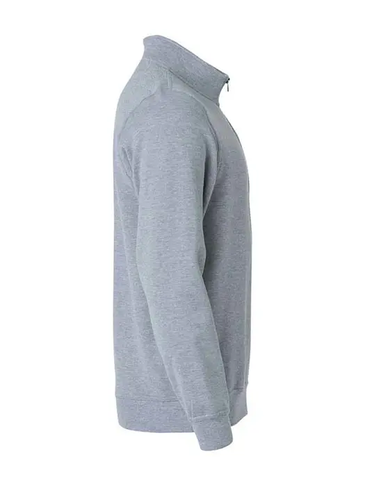 Sweatshirt Halv Zip gråmelerad