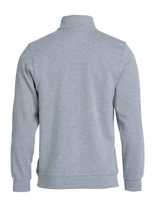 Sweatshirt Halv Zip gråmelerad