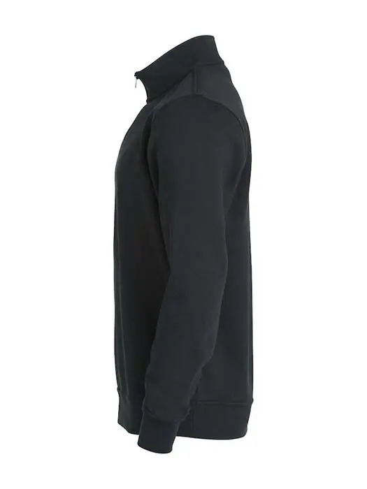 Sweatshirt Halv Zip svart
