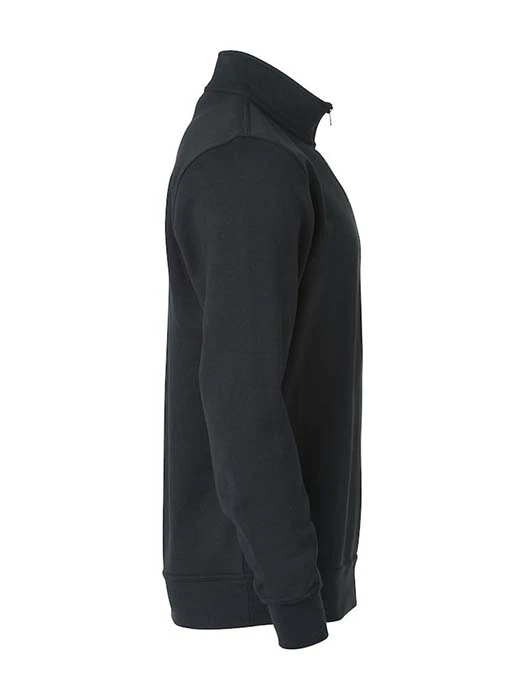 Sweatshirt Halv Zip svart