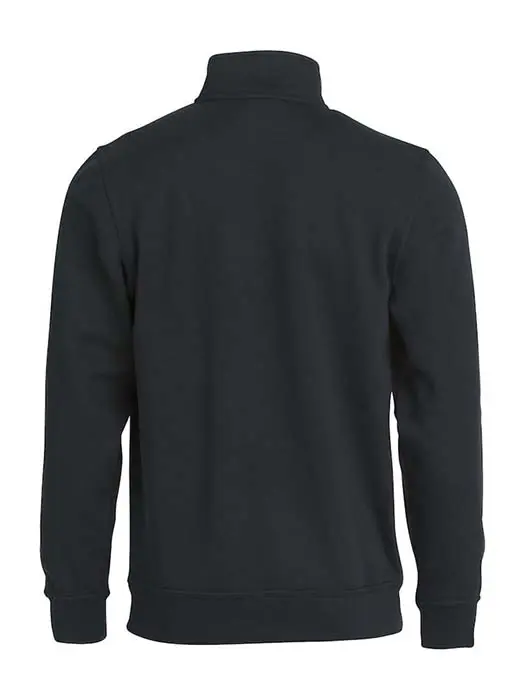 Sweatshirt Halv Zip svart