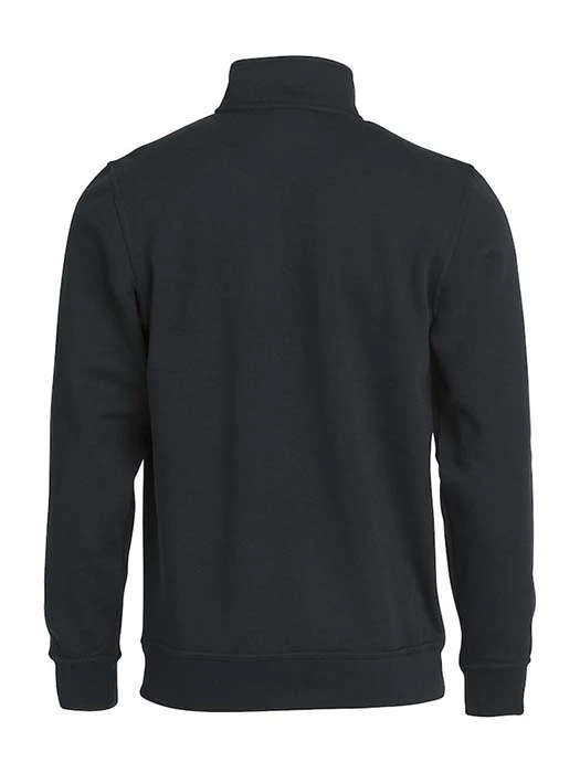 Sweatshirt Halv Zip svart