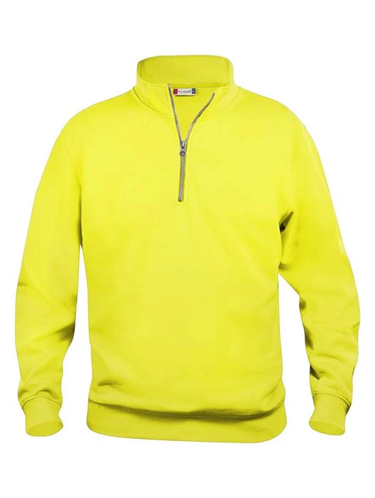 Sweatshirt Halv Zip HV gul