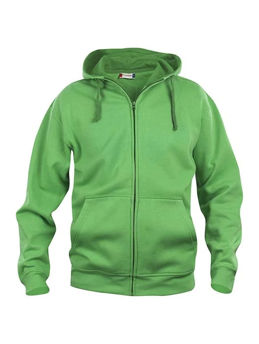 Hoodtröja Hel Zip äpplegrön
