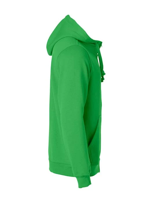 Hoodtröja Hel Zip äpplegrön