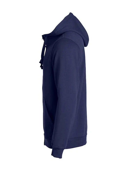 Hoodtröja Hel Zip mörk marin