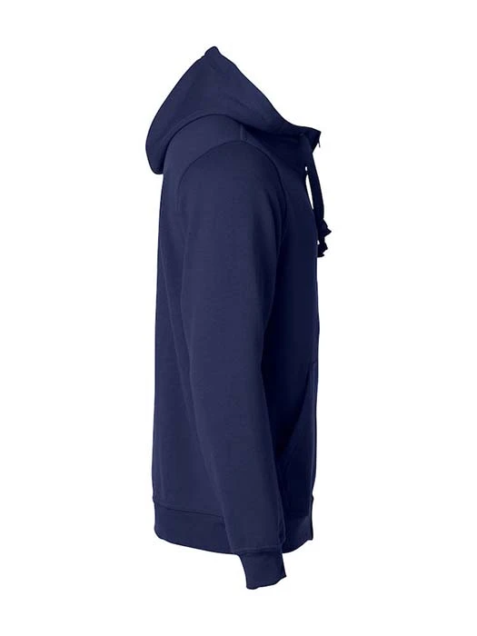 Hoodtröja Hel Zip mörk marin