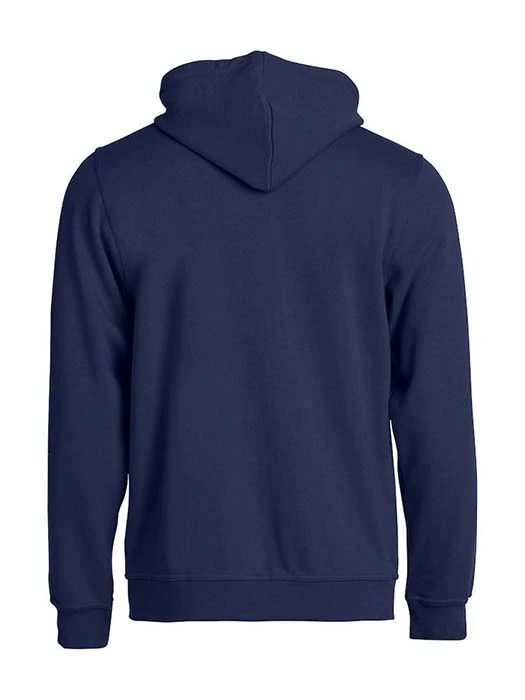 Hoodtröja Hel Zip mörk marin