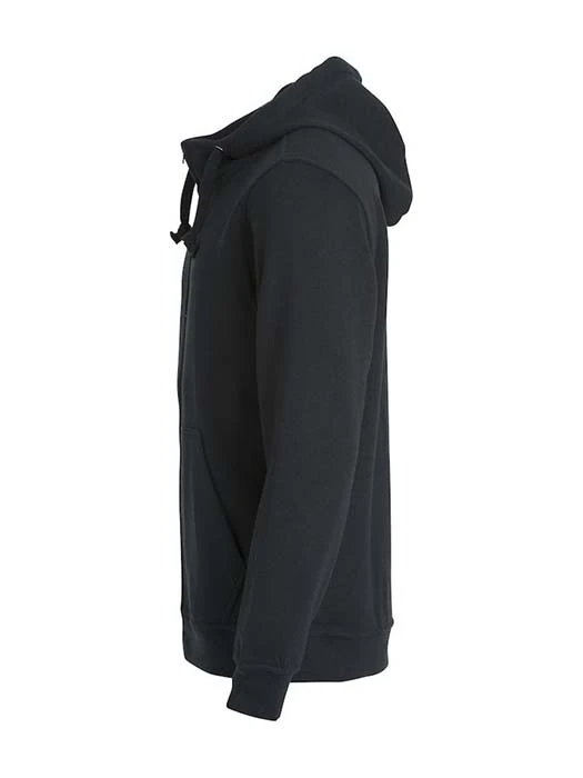 Hoodtröja Hel Zip svart