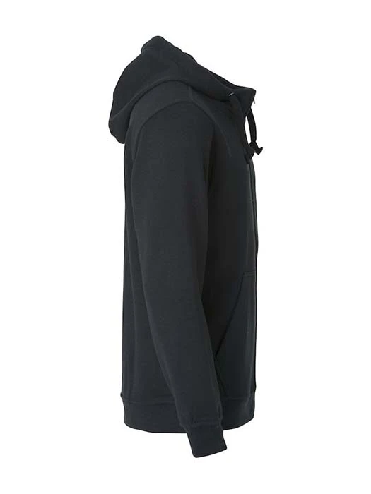 Hoodtröja Hel Zip svart