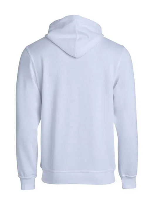 Hoodtröja Hel Zip vit