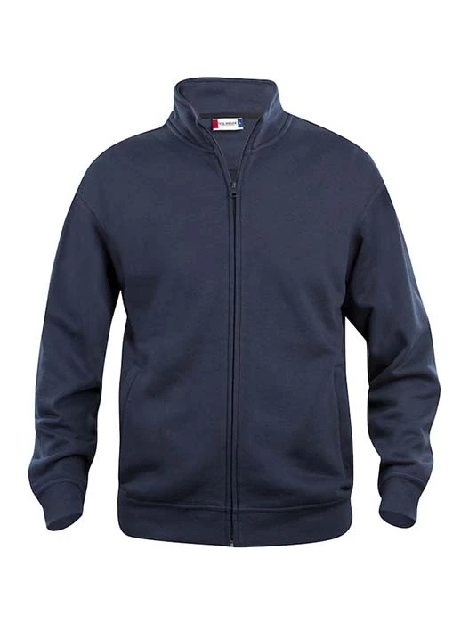 Sweatshirt Hel Zip mörk marin