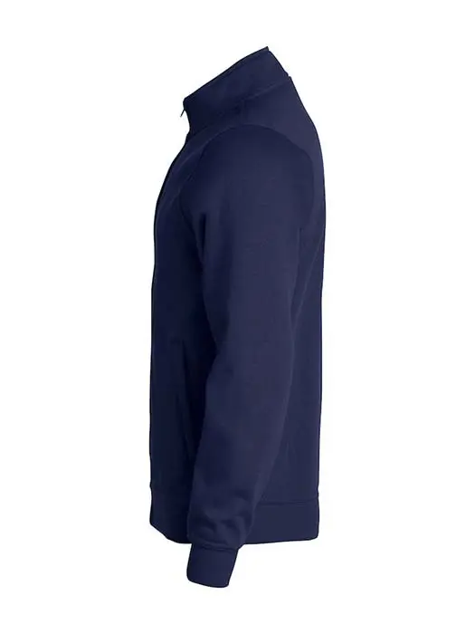 Sweatshirt Hel Zip mörk marin