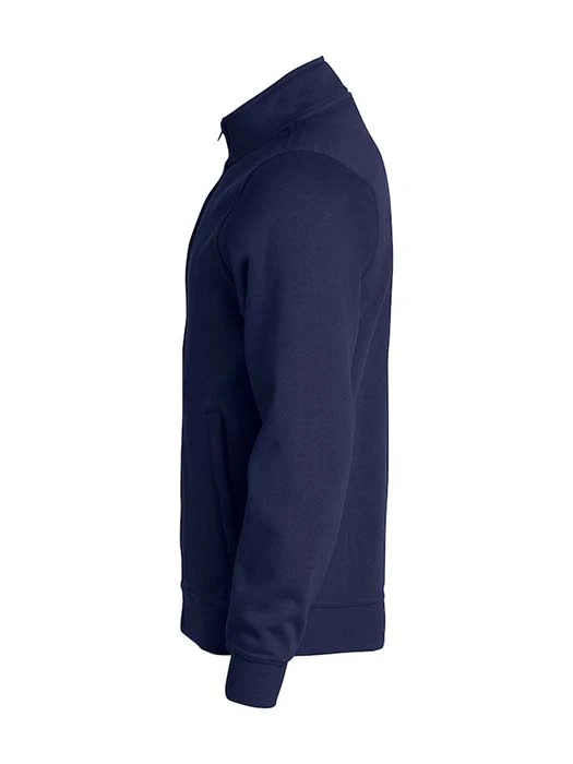 Sweatshirt Hel Zip mörk marin