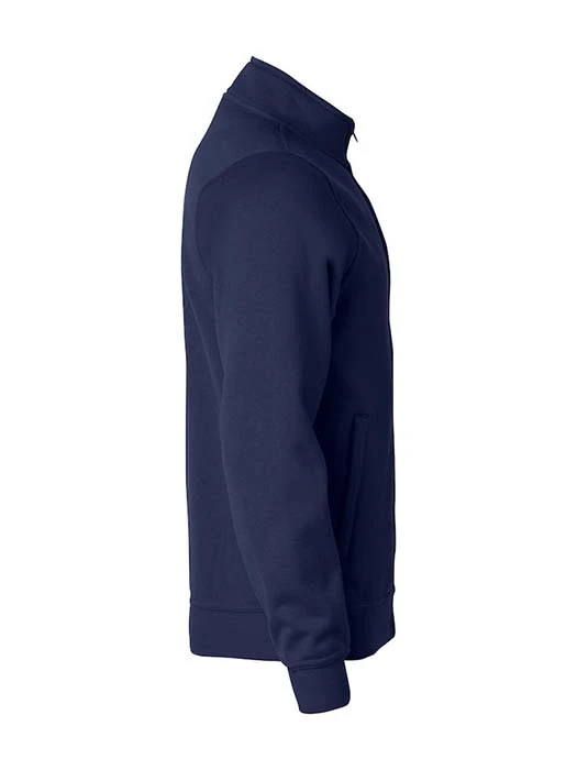 Sweatshirt Hel Zip mörk marin