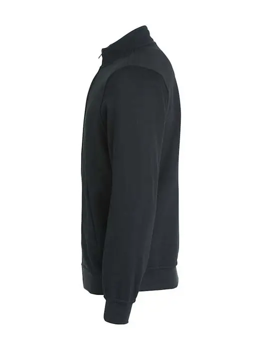 Sweatshirt Hel Zip svart