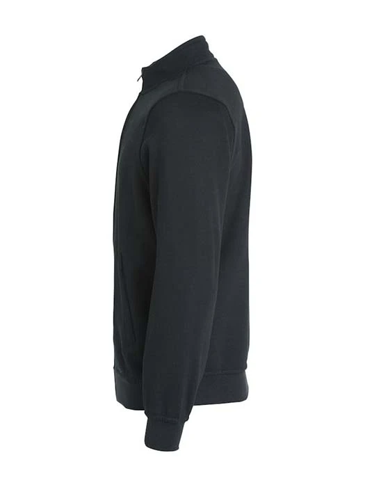 Sweatshirt Hel Zip svart