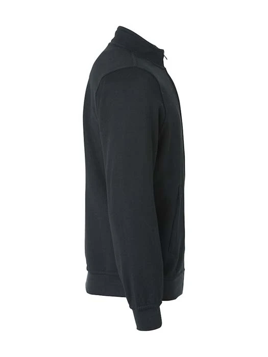 Sweatshirt Hel Zip svart