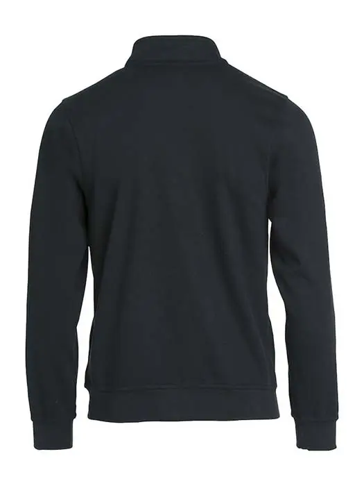 Sweatshirt Hel Zip svart