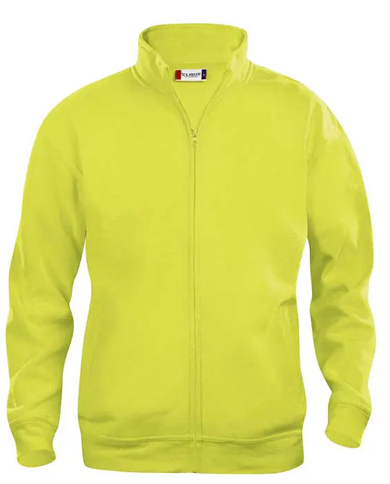 Sweatshirt Hel Zip HV gul