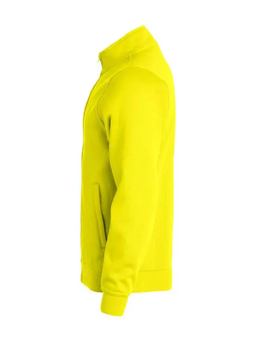 Sweatshirt Hel Zip HV gul