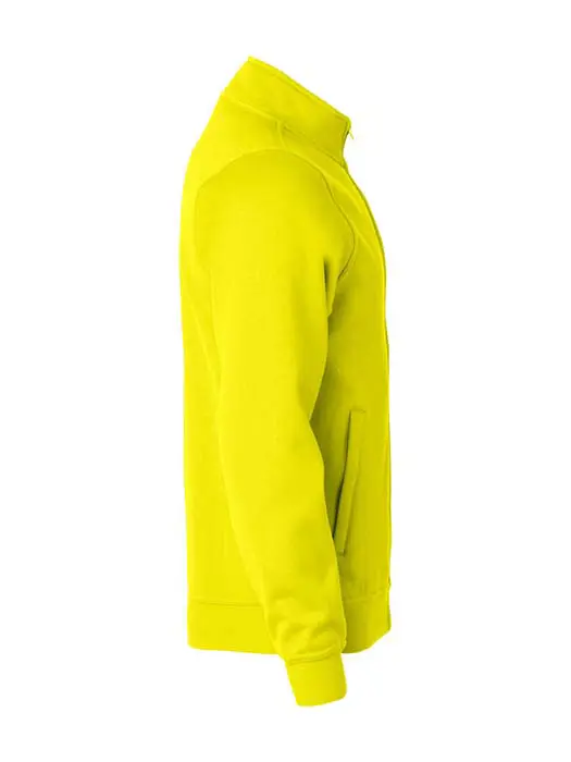 Sweatshirt Hel Zip HV gul