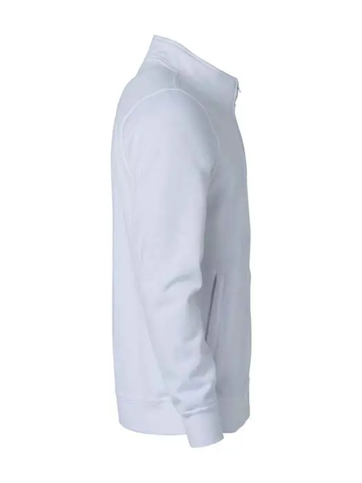 Sweatshirt Hel Zip vit