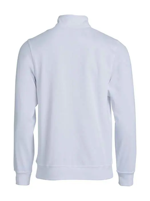Sweatshirt Hel Zip vit