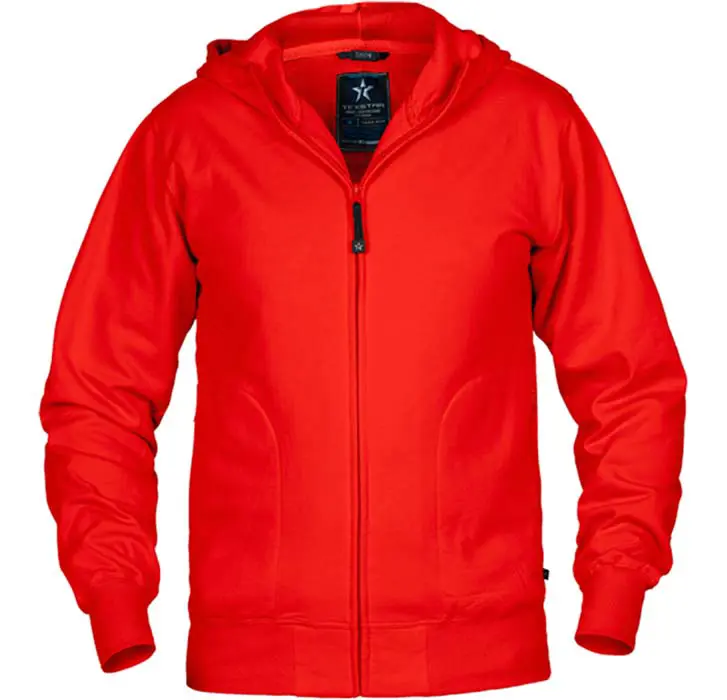 hoodtröja HC03 texstar röd