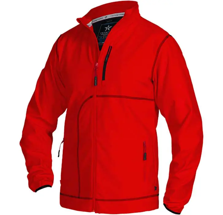 softshelljacka fj58 röd texsta