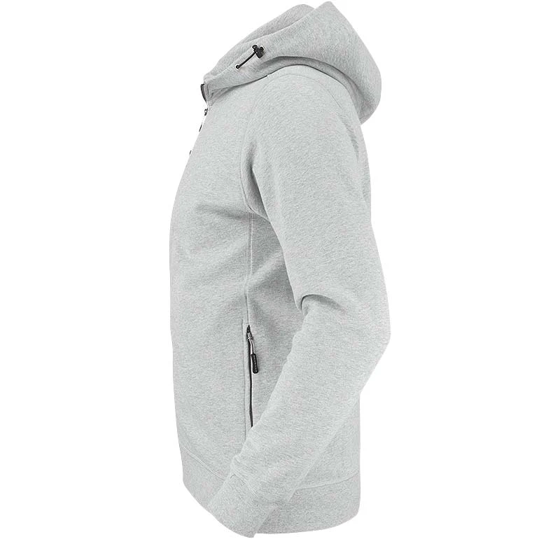 Hoodtröja Hel Zip HC09 ljusgrå