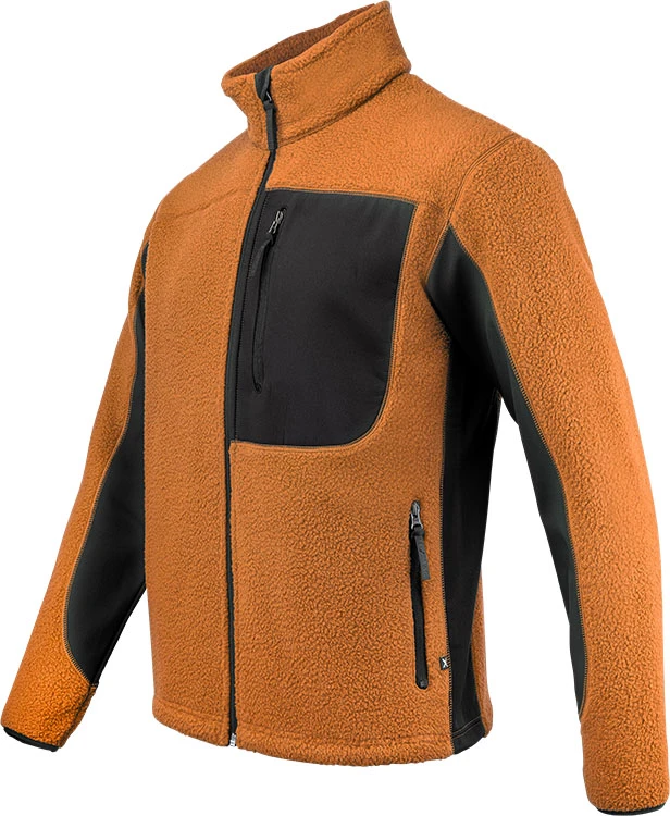 Fleecejacka FJ85 orange/svart